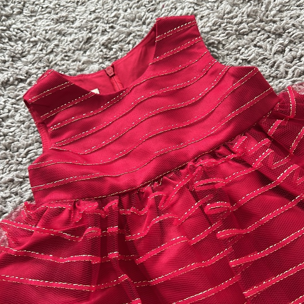 Purple Rose Red Tulle Baby Party Formal Dress - Picture 2 of 4